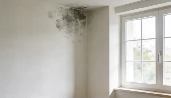 Moho por condensación en techo y pared en Tomé